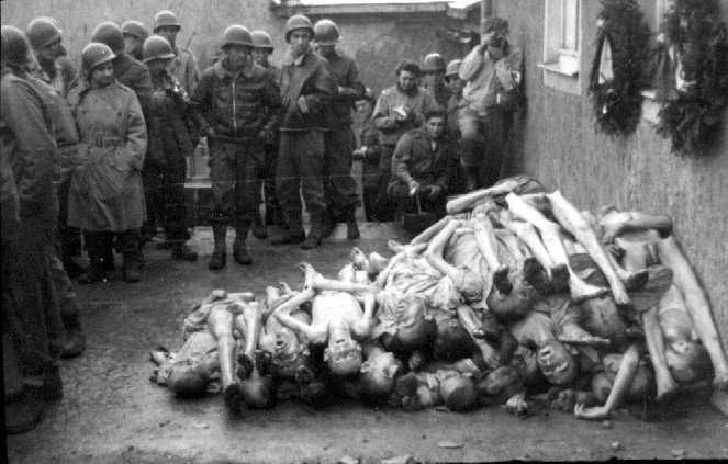 Buchenwald corpses piled high